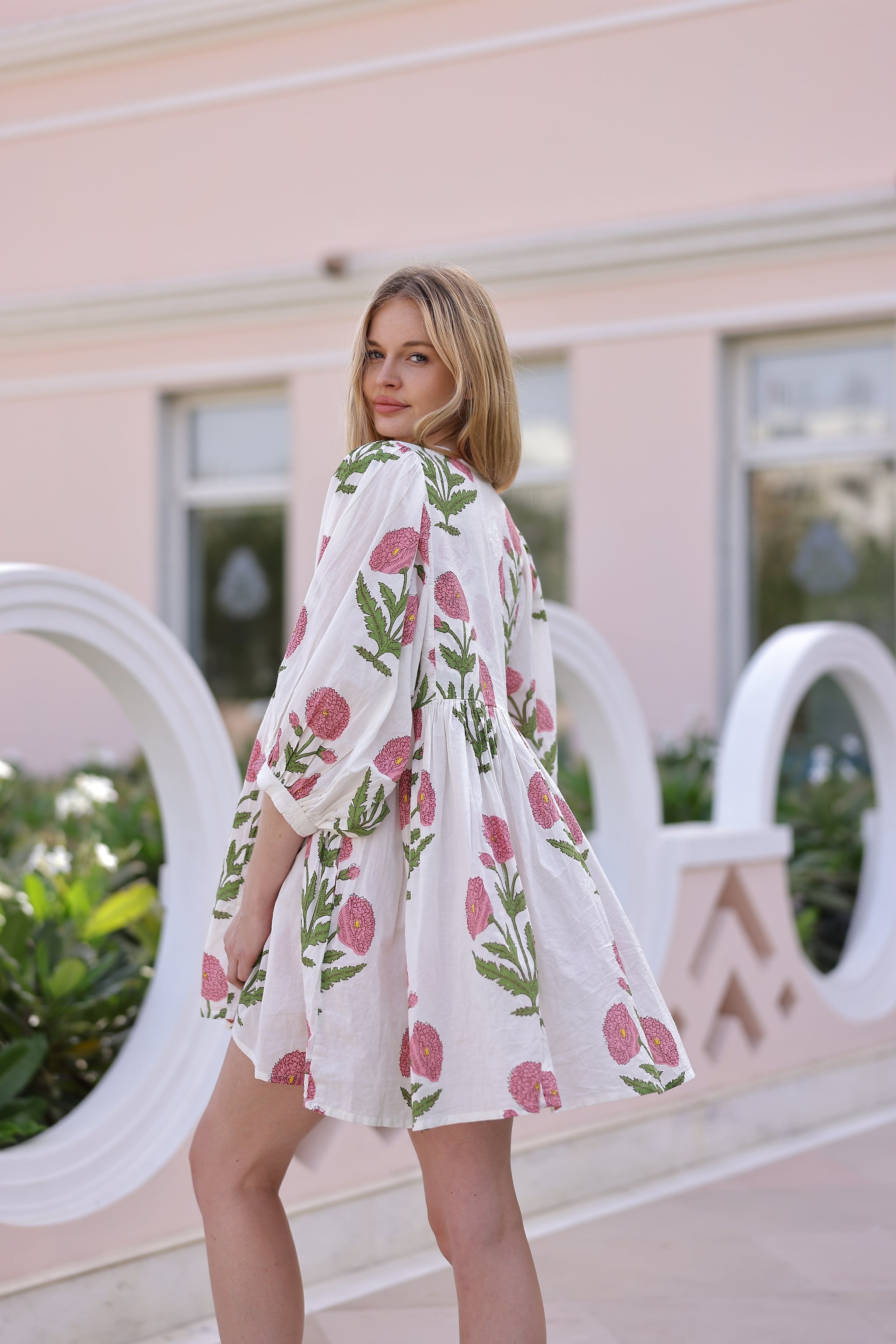 arnhem marigold mini dress Natural - Beautiful Marigold Mini Dress in Rhubarb by Arnhem Clothing Byron  Bay @hannahrheaume  looking stunning! #marigold #fashion #bohemian #arnhem