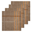Modern Plaid Napkins Walnut & Chestnut 20x20 - Set of 4