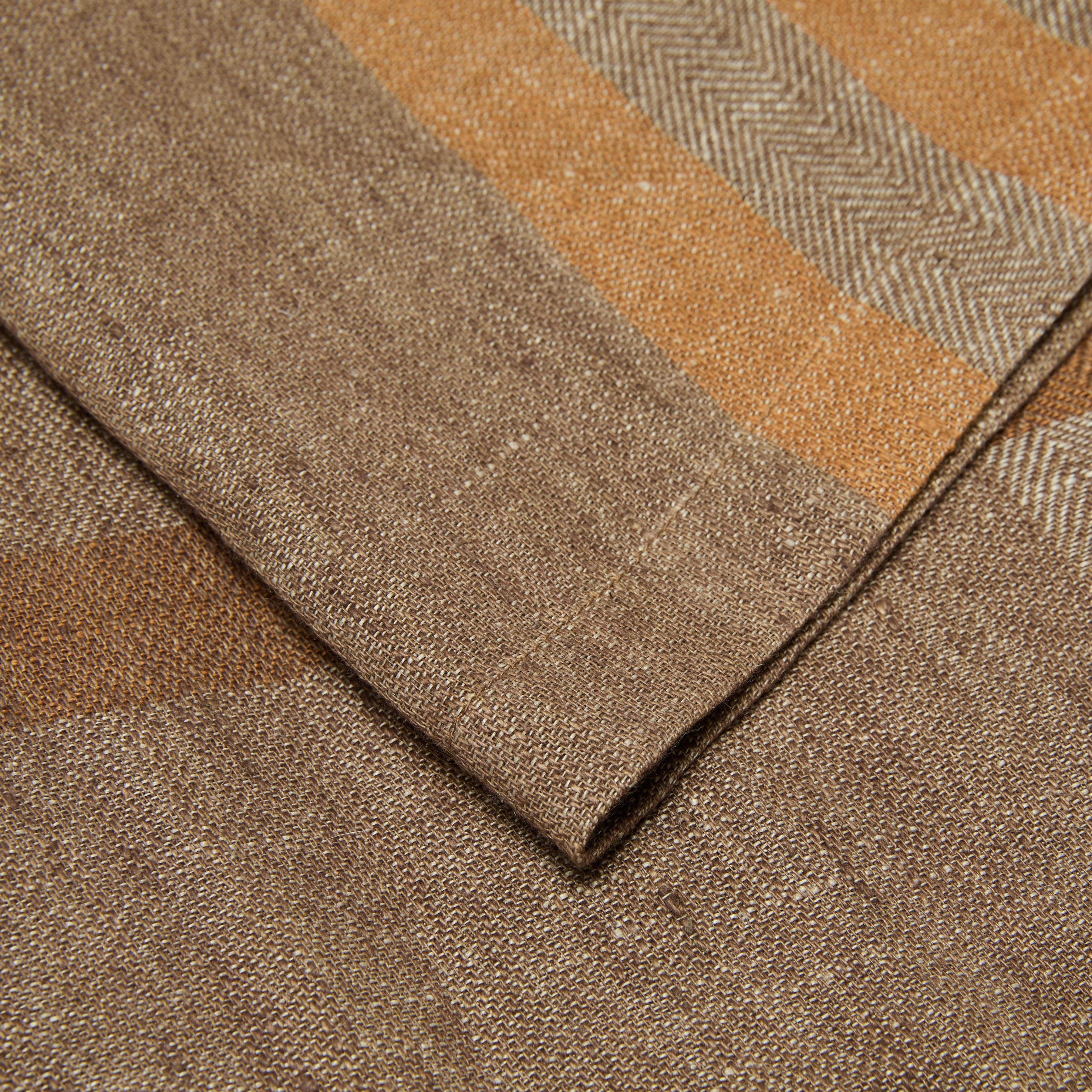 Modern Plaid Napkins Walnut & Chestnut 20x20 - Set of 4