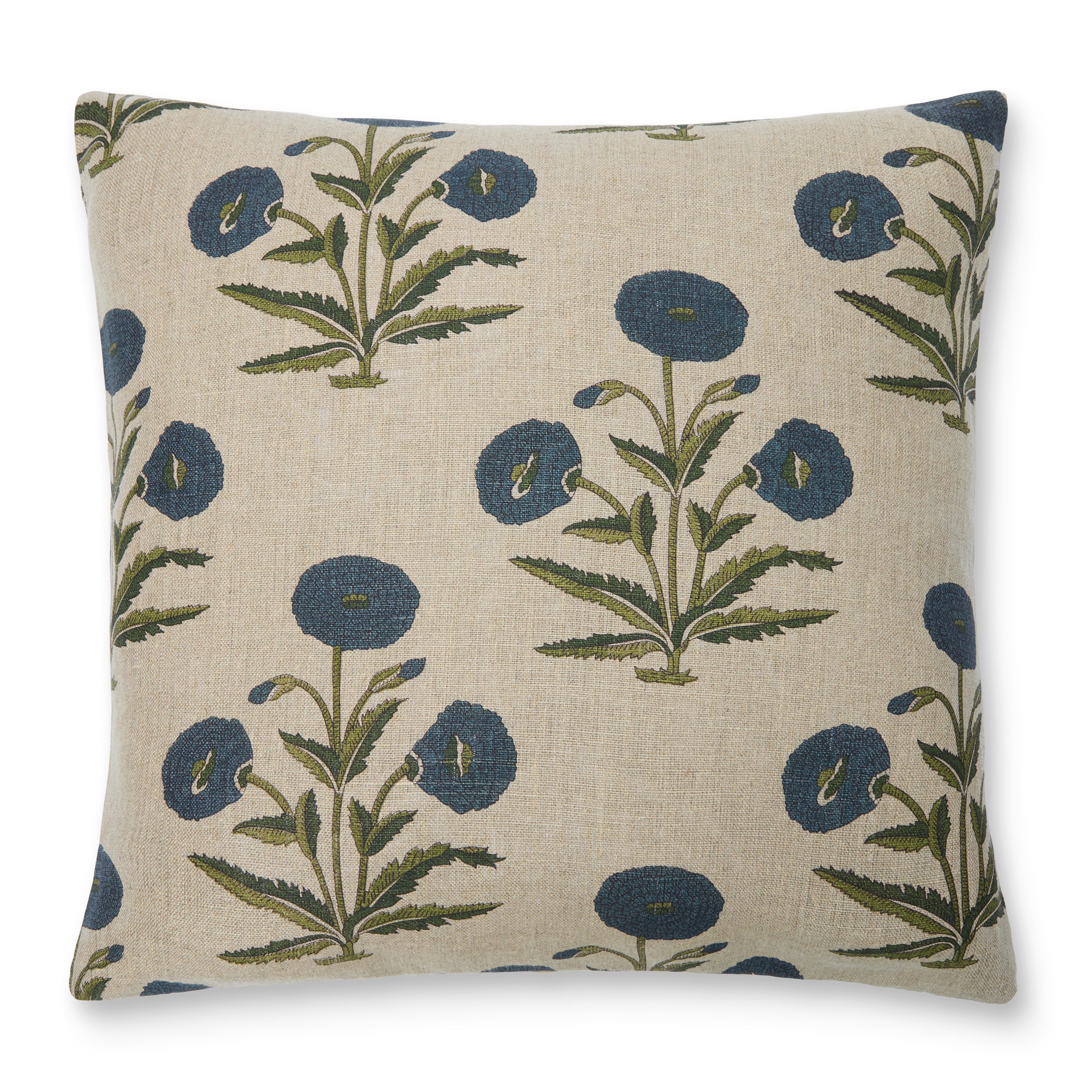 Poppy Flower Cushion Cover 22" x 22"