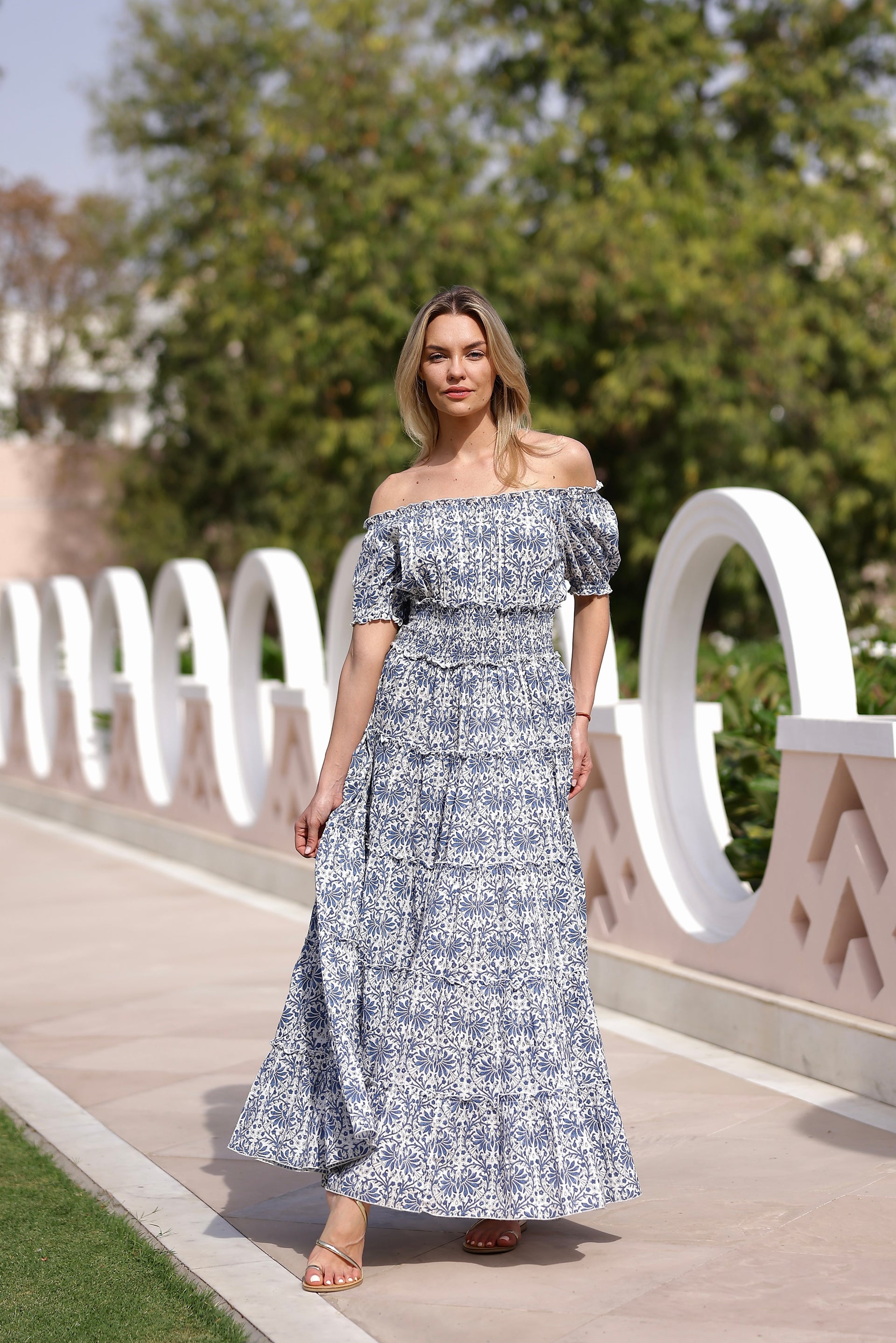 free people santorini maxi dress Santorini Maxi M/L / Pink Tile